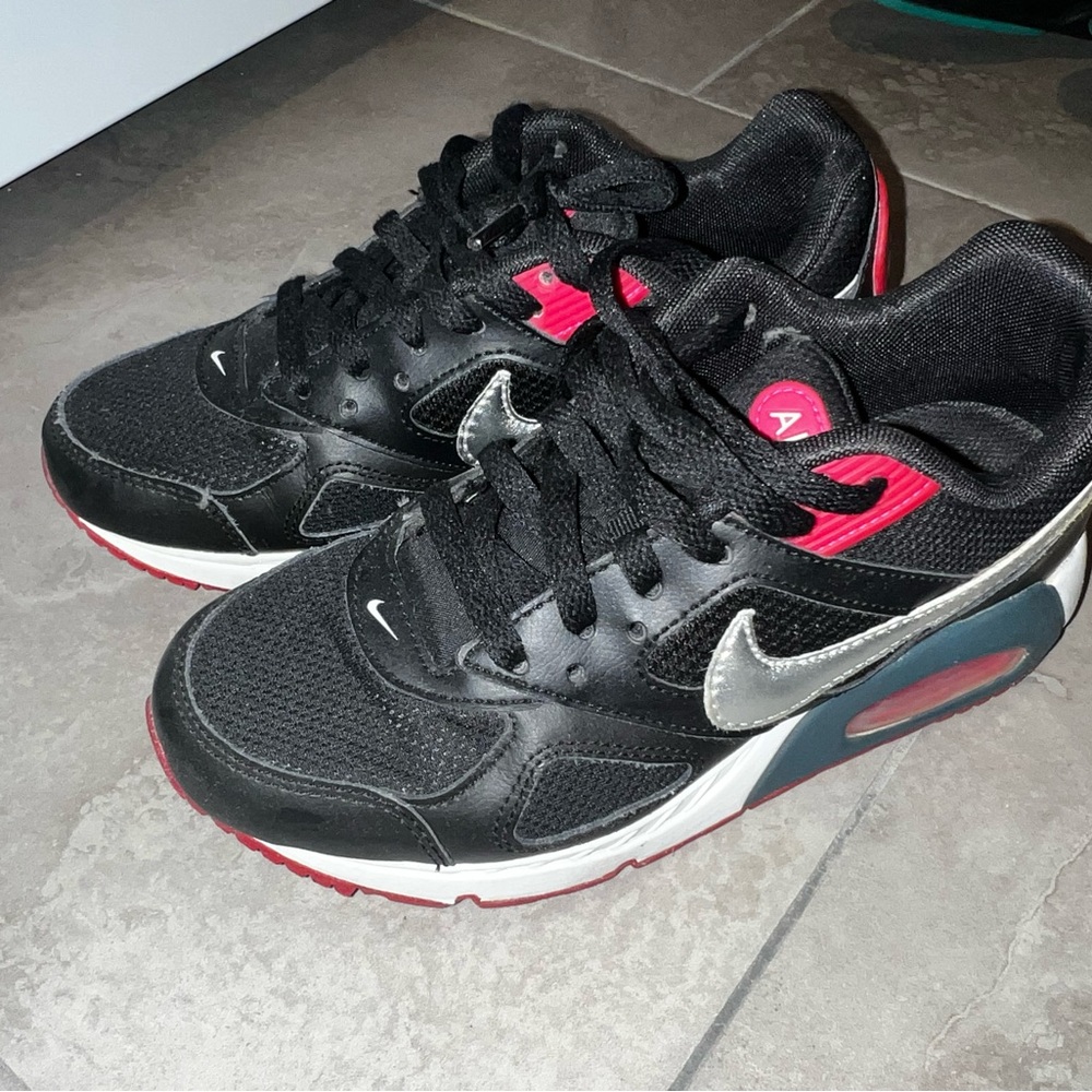 Nike Black and Silver Sneakers